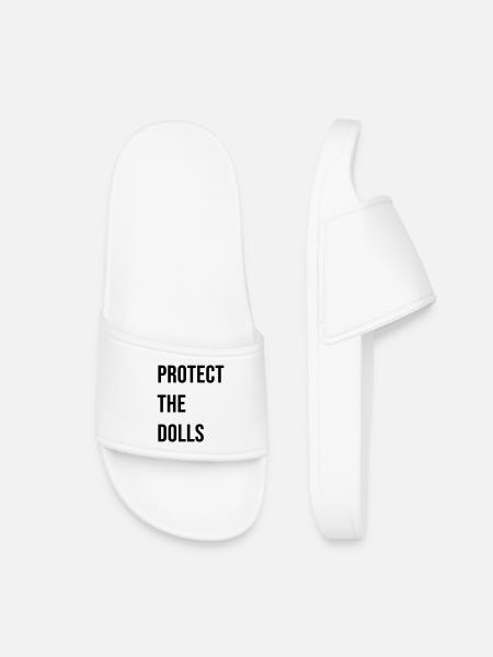 Protect_the_Dolls_- - Kinder Badelatschen - Weiß