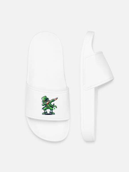 Leprechaun-Eskapaden St. Patrick's Day - Kinder Badelatschen - Weiß