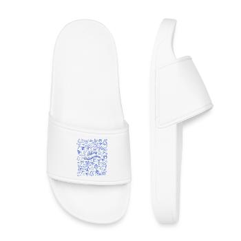 Merry Dachshundmas - Kids’ Pool Sliders - white - Front