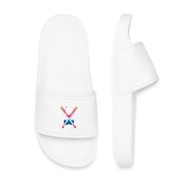 Drums Retrowave - Kids’ Pool Sliders - white - Front