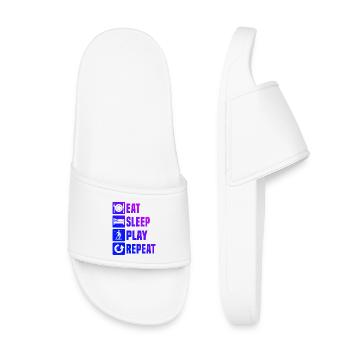 Conception du Floorball Unihockey Power - Claquettes enfant - blanc - Devant