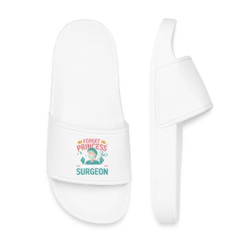 I want to be a surgeon - Kids’ Pool Sliders - white - Front