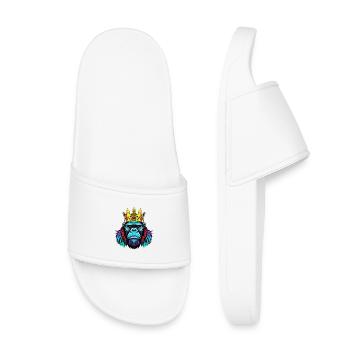 Couronne de néon gorille - Claquettes enfant - blanc - Devant