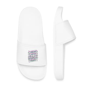 Oncology Nurse Chemo Crew Healing Oncology Nursing - Kinder Badelatschen - Weiß - Vorne