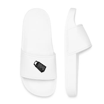 Copeaux de fromage pour les chefs, les amateurs de fromage - Claquettes enfant - blanc - Devant