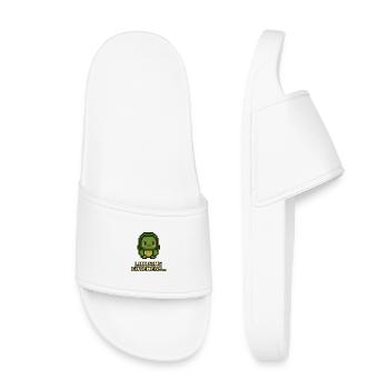 Download Cute Dino Pixel - Kids’ Pool Sliders - white - Front