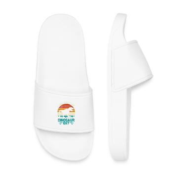 Proverbe sur les dinosaures - Claquettes enfant - blanc - Devant