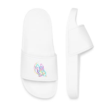Judo Martial Arts - Kids’ Pool Sliders - white - Front