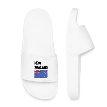 New Zealand New Zealander NZ Flag - Kids’ Pool Sliders - white - Front