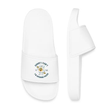 Désolé, je ne peux pas, j’ouvre des packs en échange de packs - Claquettes enfant - blanc - Devant