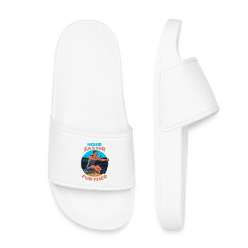 Long Jump: Higher, Faster, Further - Kids’ Pool Sliders - white - Front