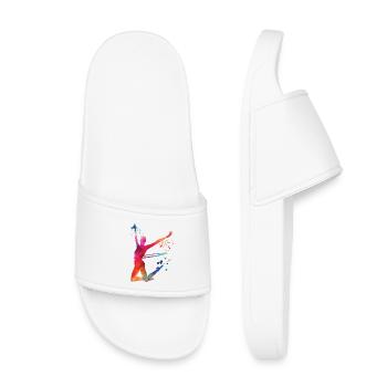 Gymnastikreifen Reifen Rhythmische Sportgymnastik - Kinder Badelatschen - Weiß - Vorne