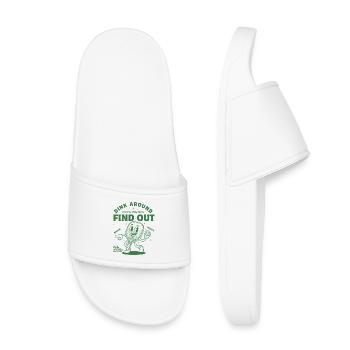 Pickleball Ding Découvre l’amour des joueurs drôles - Claquettes enfant - blanc - Devant