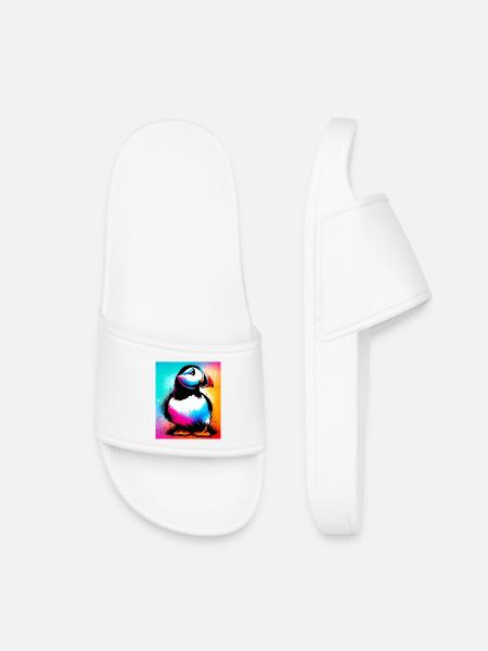 macareux - Claquettes enfant - blanc
