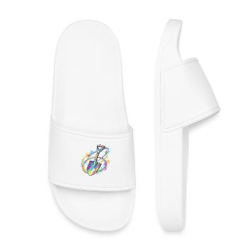 Color explosion garden shovel illustration - Kids’ Pool Sliders - white - Front