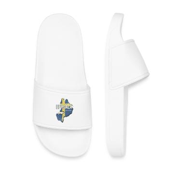 Carte souvenir de la province d’Uppsala, Suède - Claquettes enfant - blanc - Devant