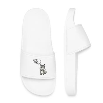 Nope! Fuchs – Clever stubborn person says no - Kids’ Pool Sliders - white - Front