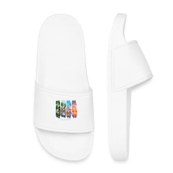 Voyage de vacances en Floride – Motif de l’État du Soleil - Claquettes enfant - blanc - Devant