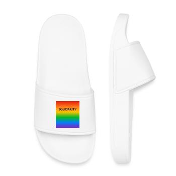 Allié Solidarité Arc-en-ciel Alliés LGBT Fierté - Claquettes enfant - blanc - Devant
