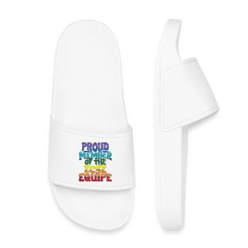 Membre fier de l’ECSE Equipe - Claquettes enfant - blanc - Devant