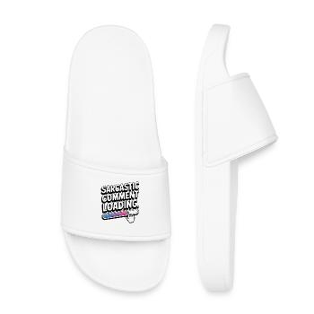 Sarcastic Comment Loading Bar Loading - Kids’ Pool Sliders - white - Front