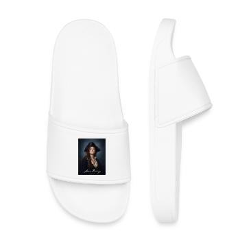 Portrait pirate d’Anne Bonny - Claquettes enfant - blanc - Devant