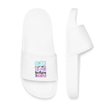 Guest of The K Pop Birthday Girl - Kids’ Pool Sliders - white - Front