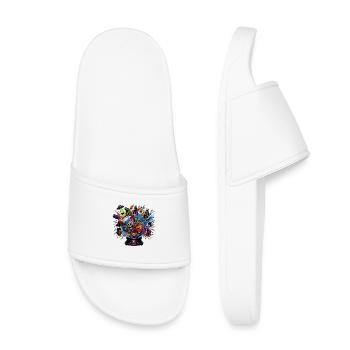 Cosmic Oracle Sphere - Kids’ Pool Sliders - white - Front