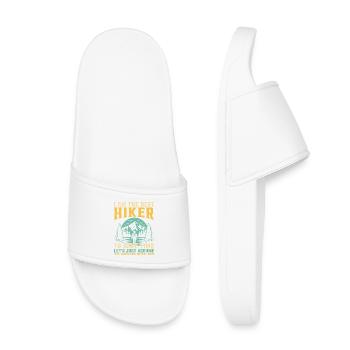 Expressions drôles de randonnée Mountain Lover Mountain Ranker - Claquettes enfant - blanc - Devant