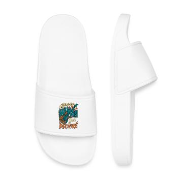 Je Suis Une Maman Qui Déchire Guitare Rock - Claquettes enfant - blanc - Devant