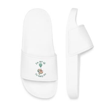 I'm not 40, it's my 30th birthday - Kids’ Pool Sliders - white - Front