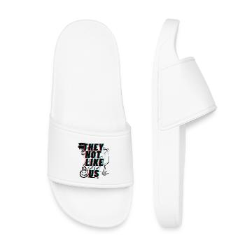 Ils ne nous aiment pas Typographie de rue - Claquettes enfant - blanc - Devant