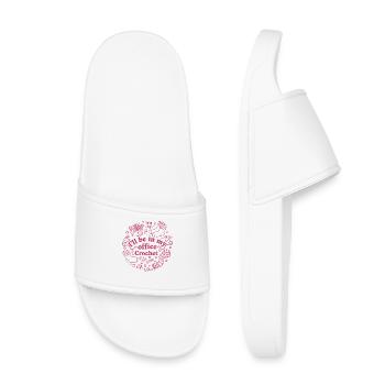 Ill Be In My Office Crochet Funny Crochet Lover - Kids’ Pool Sliders - white - Front