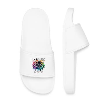 Black Tarantula Girl - Kids’ Pool Sliders - white - Front