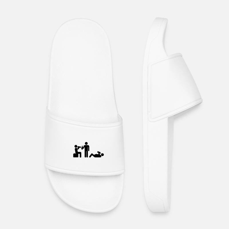 boozy alcohol vodka beer drunk drinking - Kids’ Pool Sliders - white