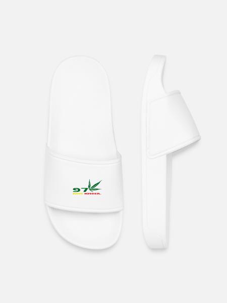 Design Cannabis Leaf Afrika - Kinder Badelatschen - Weiß
