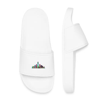 Skyline de la ville de Shenzhen : Art moderne en lignes - Claquettes enfant - blanc - Devant