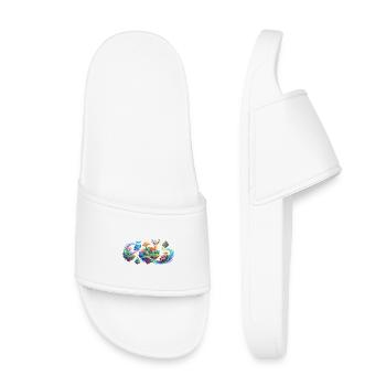 Fantasy Forest Animal Dream Fantasy Forest Animals Motif - Kids’ Pool Sliders - white - Front