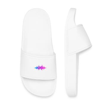 Lost in Music Neon Wave - Kids’ Pool Sliders - white - Front