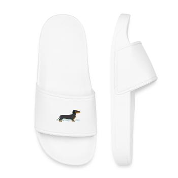 Image du teckel - Claquettes enfant - blanc - Devant