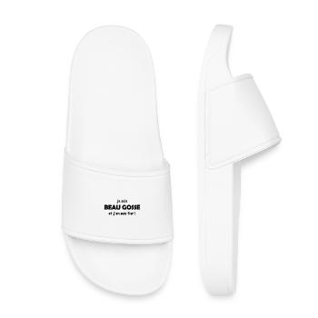 fier d être beau gosse - Claquettes enfant - blanc - Devant