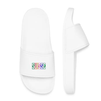 SWITZERLAND. HUMOR. COUNTRY. FLAG. GENEVA. LAUSANNE - Kids’ Pool Sliders - white - Front