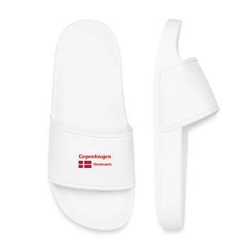 Copenhague, Danemark - Imprimés élégants - Claquettes enfant - blanc - Devant