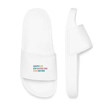 Today is a good day for riding. - Kids’ Pool Sliders - white - Front