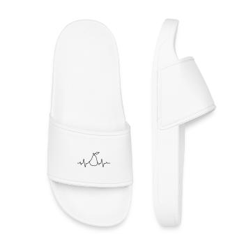Cadeau pour les passionnés de nutrition, poire battement de cœur - Claquettes enfant - blanc - Devant