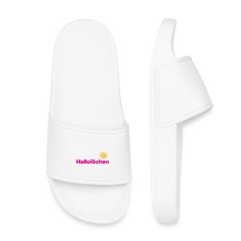 HALOHOLES, DOUX SALUT AVEC LE SOLEIL, POSITIVITÉ - Claquettes enfant - blanc - Devant