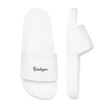 Bräutigam für alle Junggesellen JGA - Kinder Badelatschen - Weiß - Vorne