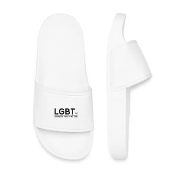 Pride Month - Gleichberechtigung tut niemandem weh - Kinder Badelatschen - Weiß - Vorne