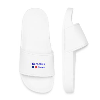Bordeaux France- Imprimés stylés - Claquettes enfant - blanc - Devant