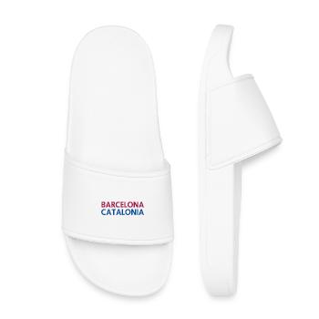 Barcelona – Catalonia Lyric Design - Kids’ Pool Sliders - white - Front
